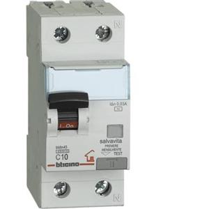 BTICINO Ampere 20 Ampere, CONFEZIONE 1 *** Bticino interruttore magnetotermico differenziale 1 polo + neutro btdin gc8813ac