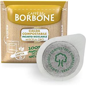 CAFFÈ BORBONE Cialda Compostabile, Miscela Oro - 50 Cialde - Sistema ESE