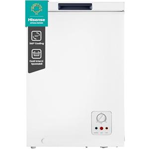 Hisense MCF95E Congelatore a Pozzo 95 L di capacità, Silenzioso 40 dB, Bianco, 54.6 x 47.9 x 85.4 cm