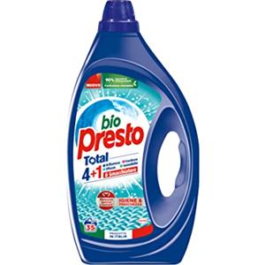 Bio Presto Liquido Igiene & Freschezza Detersivo Lavatrice Liquido con Smacchiatore, 35 Lavaggi