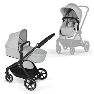 CYBEX Gold Passeggino 2-in-1 EOS, Sistema da Viaggio, Dalla Nascita fino a 22 kg (circa 4 Anni), Lava Grey