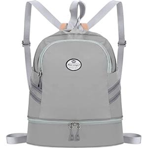 HUA ANGEL Impermeabile Zaino con Coulisse Grande Sportivo Borsa da Palestra con Coulisse Sacca con Scomparto per Scarpe Unisex per Vita Quotidiana All'aperto Casual Yoga Scuola Spiaggia Nuoto