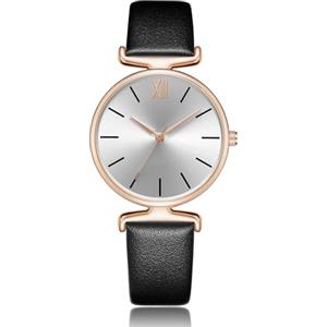 CIVO Orologio Donna Ragazze Nero Quarzo Analogico Pelle Orologi Donna Impermeabile Elegante Design Casual Orologio da Donna Ragazze