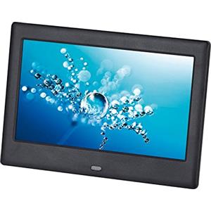 Trevi DPL 2210 Cornice Digitale Digital Photoframe LED 7, SD, MMC, USB, Visualizza Foto e Video, Nero