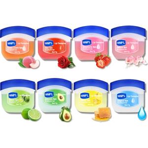 Sunshine smile Lip Therapy 8 Pezzi, Burrocacao Labbra, Balsamo Idratante per Labbra, Idratanti, per la Cura Delle Labbra, Schiarire le Rughe