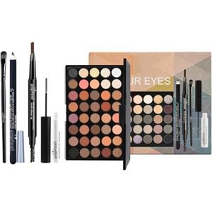 Granvoo Set Trucchi per Occhi, Kit Trucco Make-Up Completo con 40 Colori Palette di Ombretti Eyeliner Matita per Sopracciglia Mascara e Spazzolare, Makeup Principiante Regalo Set per Donne e Ragazze