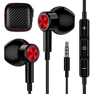 TITACUTE Auricolari in-ear da 3,5 mm con cavo magnetico, cancellazione del rumore,con microfono e controllo del volume per Samsung Glaxy A13 A14 A23 A52S per Redmi Note 12 Pro/11 Pro/11S/10/Note 10S