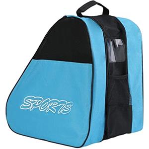 LeeQinersw Borsa Portatile per Pattini da Pattinaggio, Borsa per Pattinaggio sul Ghiaccio, Tracolla Regolabile di Grande capacità per Bambini, Borsa per Pattini, Blu