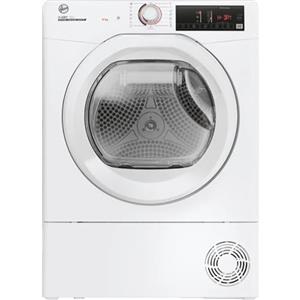 Hoover H-DRY 350 Asciugatrice 9 Kg, Pompa di Calore, Libera Installazione, Classe A++, Certificazione Woolmark, AxLxP 85x60,4x59,6, Bianca - HR4 H7A2TE-S