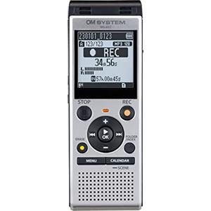 OM SYSTEM WS-882 Registratore vocale digitale di alta qualità con microfoni stereo, 6 scene di registrazione, USB diretta, filtro voce low-cut, memoria da 4 GB, bilanciamento vocale, VCVA