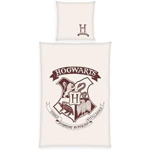 Herding Set di Biancheria da Letto, Harry Potter, Federa 80 x 80 cm con Design Reversibile, Copripiumino 135 x 200 cm con Chiusura a Bottoni, 100% Cotone