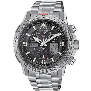 Citizen Orologio al quarzo Radio Controlled, Eco Drive, Nero, 20 ATM, JY8100-80E, Gioielleria, Gioielleria