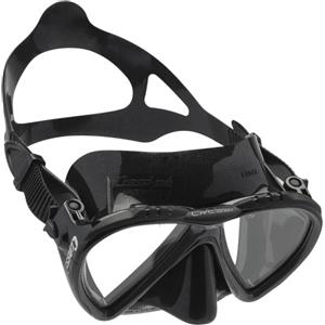 Cressi Lince Maschera Subacquea Unisex - Nero, Taglia Unica, Ottima Visibilità e Comfort