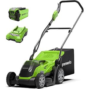 Greenworks 40V Tagliaerba a Batteria per Prati Fino a 200 M², Ampiezza di Taglio 35cm, Sacca da 40L, CON Batteria 40V 2Ah e Caricabatterie, Garanzia 3 Anni-G40LM35K2