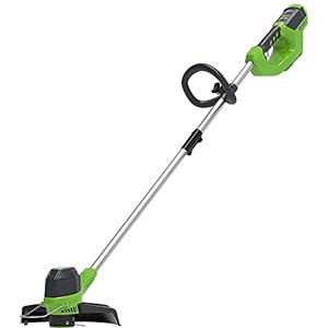 Greenworks 40V Tagliabordi a Batteria per Giardini Medi, Altezza Regolabile, Ampiezza di Taglio 30cm, Filo di Nylon da 1,65mm con Autofeed, SENZA Batteria 40V e Caricabatterie, Garanzia 3 Anni G40LT