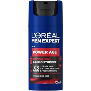 L'Oréal Paris men expert L'Oréal Paris Men Expert, Crema Rivitalizzante Power Age, 24H Idratazione, Con Acido Ialuronico, 100 ml