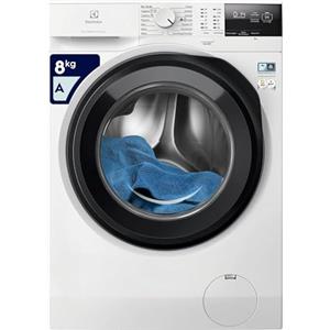 Electrolux 600 Lavatrice a carica frontale, EW6FA28G, 8 Kg, SensiCare, Time Manager, Programma Hygiene / Rapido, Motore Inverter+, Flussimetro, Prosense, 847x596x547 mm, Color Bianco, Classe A