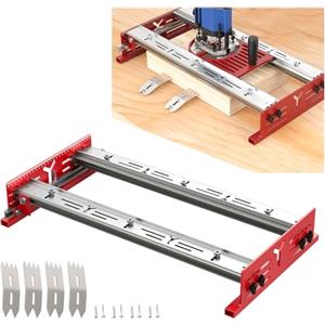 CDIYTOOL Rout-N-Plane - Fresa da banco, altezza regolabile per appiattire e superfici taglieri incollati, set di morsetti per la lavorazione del legno