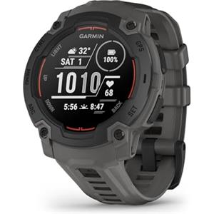 Garmin Instinct E, Smartwatch, 45mm, Display MIP, GPS, Cardio, SpO2, +70 app per lo sport, Training Readiness, Activity Tracker 24/7, Notifiche, Connect IQ, Autonomia 16 giorni (Black & Charcoal)