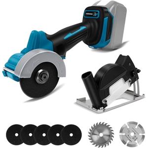 WingFly Smerigliatrice Angolare per Makita 18V, Smerigliatrice Professionale a Batteria, 76 mm, Motore Brushless, Protezione Disco, per Taglio, Smerigliatura, Lucidatura