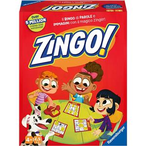 Ravensburger Zingo! - Gioco da Tavolo Educativo di Parole e Immagini per Bambini 4 Anni, 2-6 Giocatori