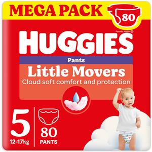 HUGGIES Ultra Comfort Pannolini Mutandina Taglia 5 - 80 Pezzi, Super Assorbenti e Traspiranti