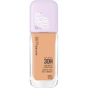 Maybelline New York Fondotinta a Lunga Tenuta, Per Tutti i Tipi di Pelle, Finish Matte Luminoso, Copertura Medio-Alta, Fino a 30H di Tenuta, Con Amminoacidi, Superstay Lumi-Matte, Tonalità: 115