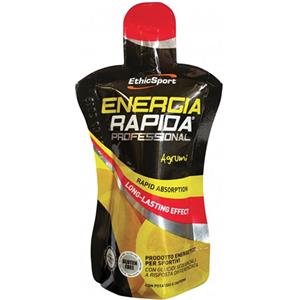 EthicSport Energia Rapida Professional - Integratore Energetico Agrumi 50 ml con Glucidi Sequenziali, Caffeina e Potassio