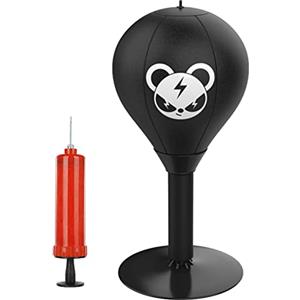 Zasdvn Sacco da Boxe da Tavolo | Pugno da Tavolo per Allenamento di Boxe per Adulti, Antistress, Giocattolo per Palla Veloce con Sacco da Boxe, Regali Divertenti per Capo, Collega, Amici