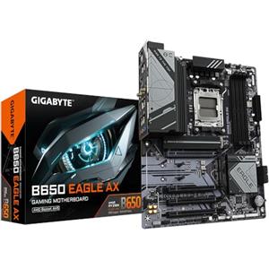GIGABYTE B650 EAGLE AX Scheda madre - AMD Ryzen serie 9000, VRM a 12+2+2 fasi, fino a 7600 MHz DDR5 (OC), 1xPCIe 5.0 + 2xPCIe 4.0 M.2, LAN GbE, WIFI 6E, USB 3.2 Gen 2
