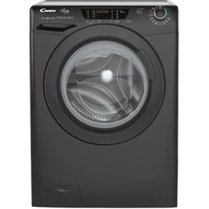 Candy HES12104TWMBB6-S - Lavatrice da 10 kg, Caricamento Frontale, 1200 giri, Nero, Classe energetica A