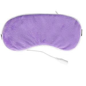 Tiiyee Maschera per Occhi Riscaldabile, Electric USB gli Riscaldante Riscaldata Steam Eyeshade Massaggiatore Portatile in Cotone a Vapore Mascherina Dormire Trattamento Blefarite (Viola)