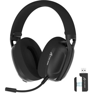 ATTACK SHARK L80 Cuffie Da Gioco Wireless Ultraleggere, Bluetooth 5.3, 2.4G, 3.5mm Cablate, 50 Ore, Driver Pro-G Da 40mm,Microfono A Cancellazione Di Rumore,per PC, Mac e Dispositivi Mobili - Nero