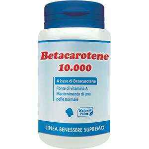 NATURAL POINT SRL Betacarotene 10.000 Integratore Benessere Pelle 80 Perle