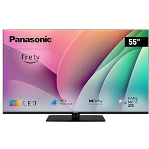 Panasonic TV-55W80AEZ, Serie W80 55 pollici Smart TV OLED 4K Ultra HD, 2024, Fire TV, Dolby Vision e Atmos, Modalità Game Plus, Controllo Vocale Alexa, Airplay, Nero