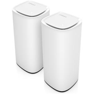 Linksys Velop Pro 7 Sistema WiFi 7 MBE7002, Router Cognitive Mesh Tri-Band e più di 10 Gbps di Velocità, Copre tutta la Casa fino a 550 m², Connessione per 400 Dispositivi, Confezione da 2