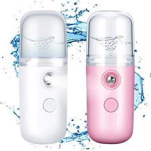 IGEAIIE Nano Face Mister - Nebulizzatore per il viso, portatile, 30 ml, ricaricabile tramite USB, pratico atomizzatore per la cura della pelle, idratazione, trucco, extension per ciglia e viaggi, 2