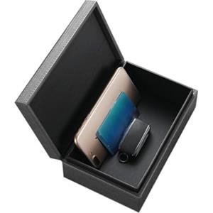 Shkalacar Scatola di Faraday, Scatola di Protezione per Blocco e Segnale RFID in Pelle, Gabbia Antifurto per Telefono Portachiavi Auto (Grigio Scuro)