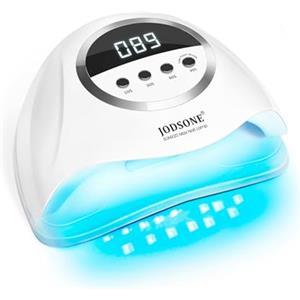 JODSONE X20 Lampada UV LED Unghie 320W professionale, Fornetto unghie 72 LED 4 Timer 10/30/60/99S, Sensore di Movimento Base Staccabile per Smalto Semipermanente e Gel UV