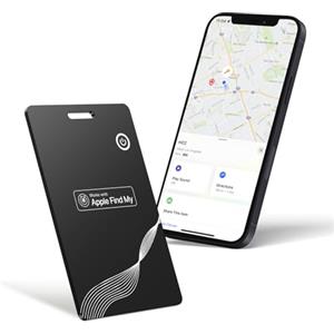 MISIRUN SmartCard Wallet Tracker Ultra Sottile 1.8mm, IP68 Impermeabile, Anti-clonazione Smart Tag Compatibile con Apple Find My (Solo iOS), Bluetooth Localizzatore per Valigia, Borsellino, Passaporto