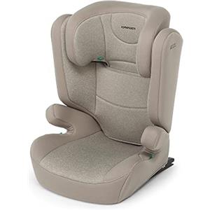 Foppapedretti Seggiolino Auto Time I-Size, per bambini da 100 a 150 cm di altezza, 3-12 anni, conforme ECE R129, Fissaggio Dualfix (Isofix e non), Safe Body Protection, Comfort Kid Pad, Sand