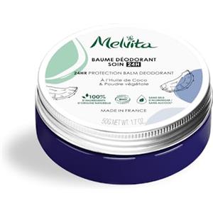 Melvita - Balsamo Deodorante Cura 24H - Azione antiodore - 100% naturale - Formula vegana - Certificato Bio - Tutti i tipi di pelle - Senza Profumo - Senza sali di alluminio - Senza alcool