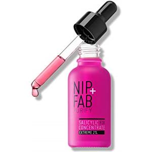 NIP & FAB Nip + Fab Siero con Acido Salicilico Concentrate Extreme 2%, Niacinamide, Acido BHA, Vitamina B3, Levigante, Riduzione dei pori, Tono della pelle uniforme, Controllo del sebo, 30 ml