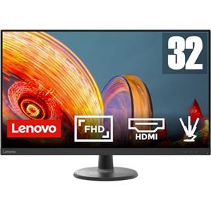 Lenovo D32-45 Monitor - Display 31.5 pollici FullHD (1920 x 1080, VA, 4ms, 60Hz, Cavo HDMI, Input HDMI + VGA) - Raven Black - Esclusiva Amazon