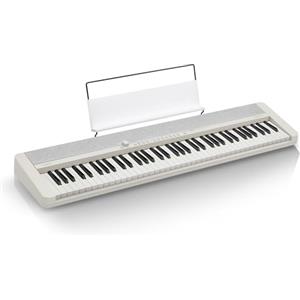 Casio CT-S1-76WE Tastiera per pianoforte con 76 tasti sensibili alla velocità e 61 toni in bianco