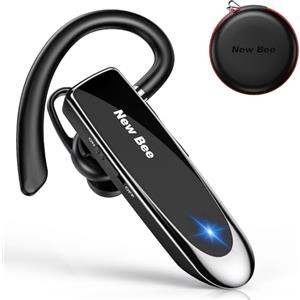 New bee Auricolare Bluetooth Auricolare Wireless Bluetooth Vivavoce nell'orecchio con Tecnologia Clear Capture Bluetooth Auricolare in-Ear per iPhone Samsung Huawei HTC, Sony, ECC.