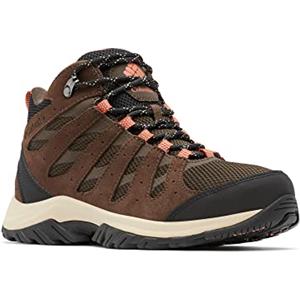 Columbia Redmond 3 Mid WP, Scarpe da Trekking Donna, Steam/Red Coral 2023 , 40.5 EU