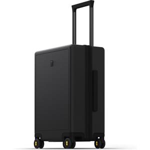 LEVEL8 Valigia Bagaglio a Mano Elegante Micro Diamante Strutturato Design Valigie Trolley Rigido Bagaglio a Mano con 4 Ruote Doppie Girevoli e Lucchetto TSA Integrato 51.5x35x23,36L,Nero