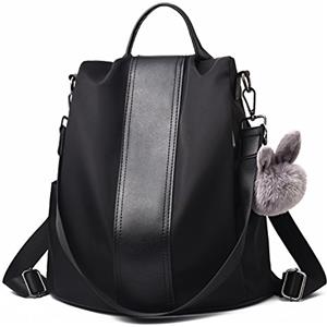 Charmore Zaino da Donna Antifurto Borse Nylon impermeabile Daypack Spalla per Viaggio Lavoro Scuola