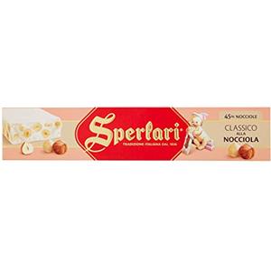 Sperlari - Torrone Classico, Senza Glutine, Nocciola, 250 Grammo